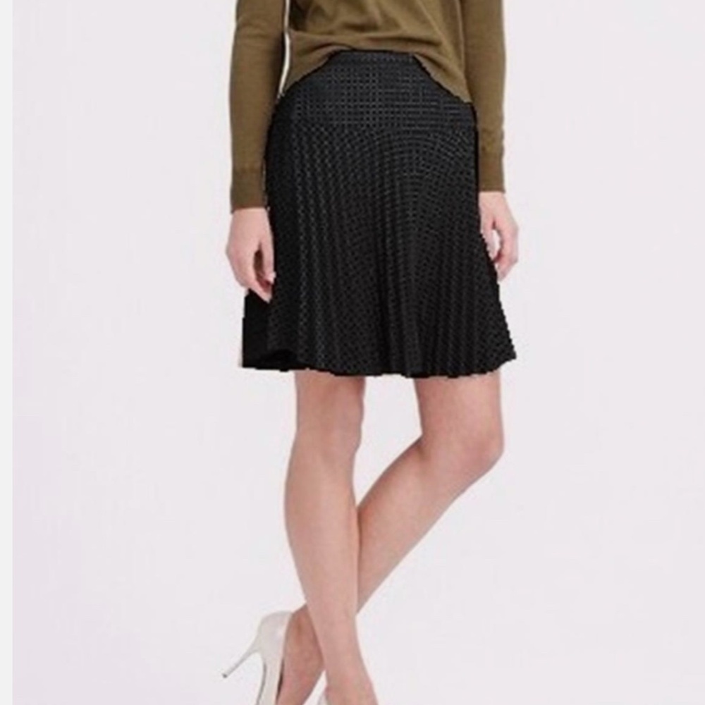 J Crew Skirt Black Pleated